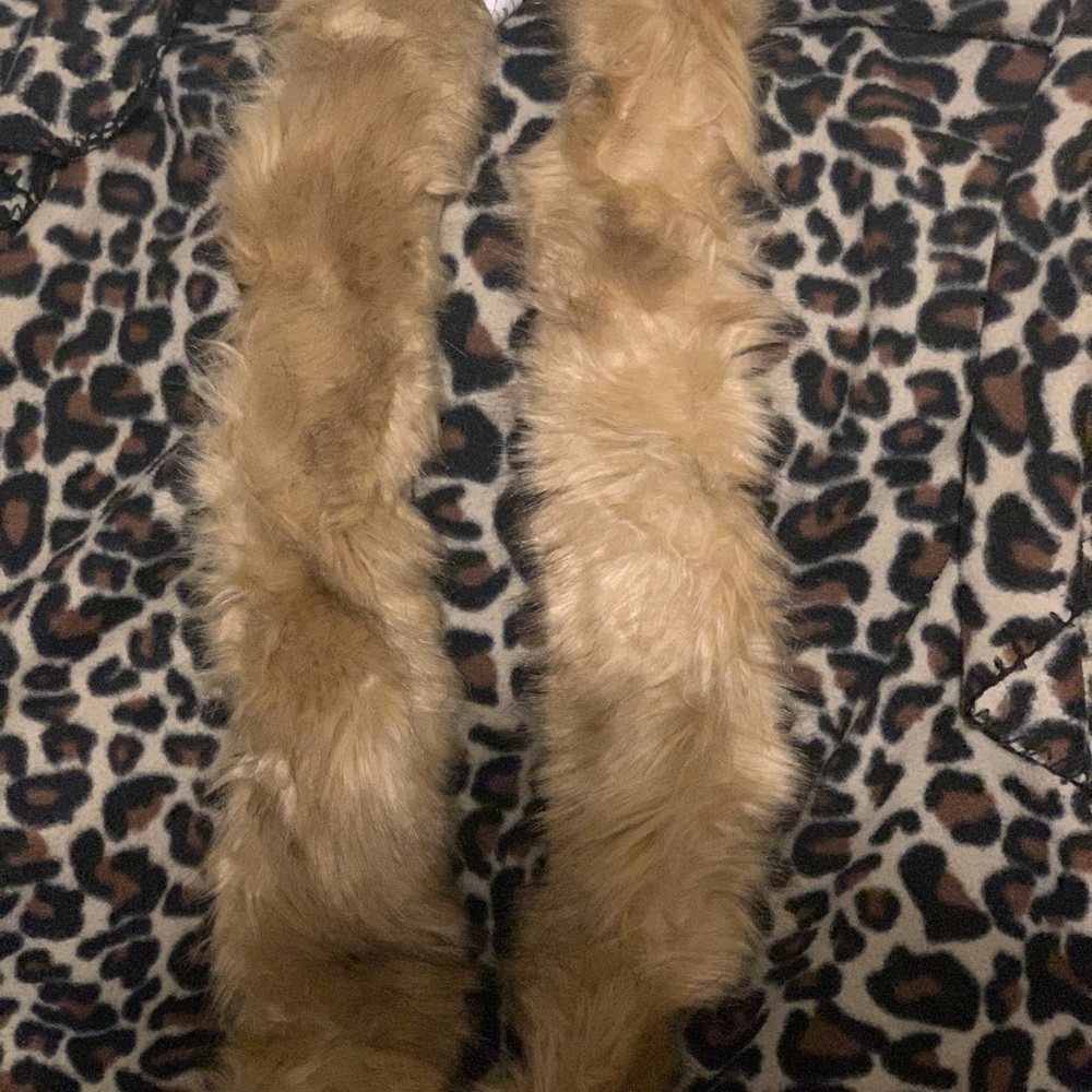 Long faux fur scarf